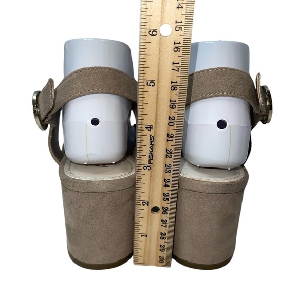 Anne Klein Women's Shoes Size 9M Gray Textile Upper Buckle Strappy Platform - Picture 9 of 11